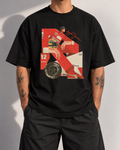 Camiseta Oversized Ayrton Senna “Abstract” Fórmula 1